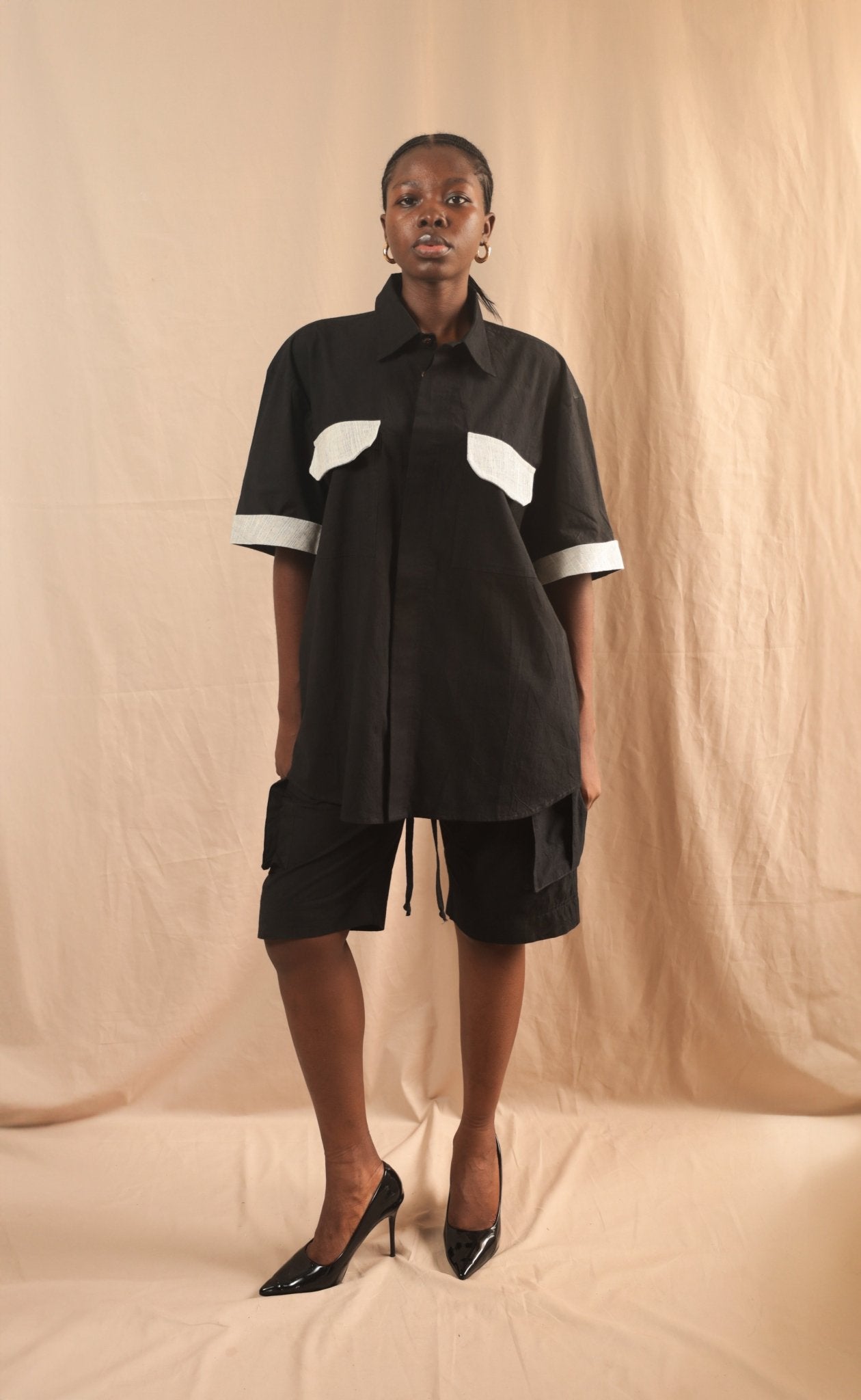 Chemise Agoua Noir - SOKOLATA CLOTHING