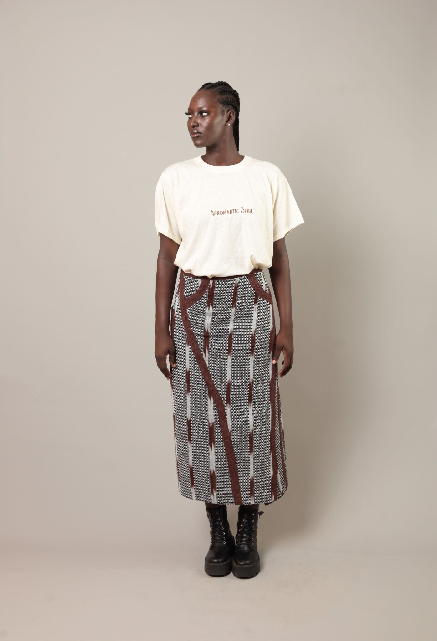 Jupe Samaya Blanc /noir