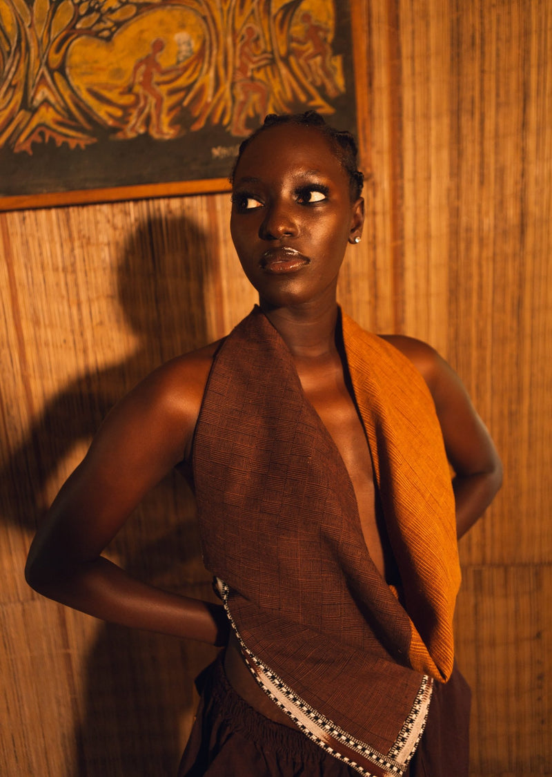 Diani Top - Imobrown edition - SOKOLATA CLOTHING