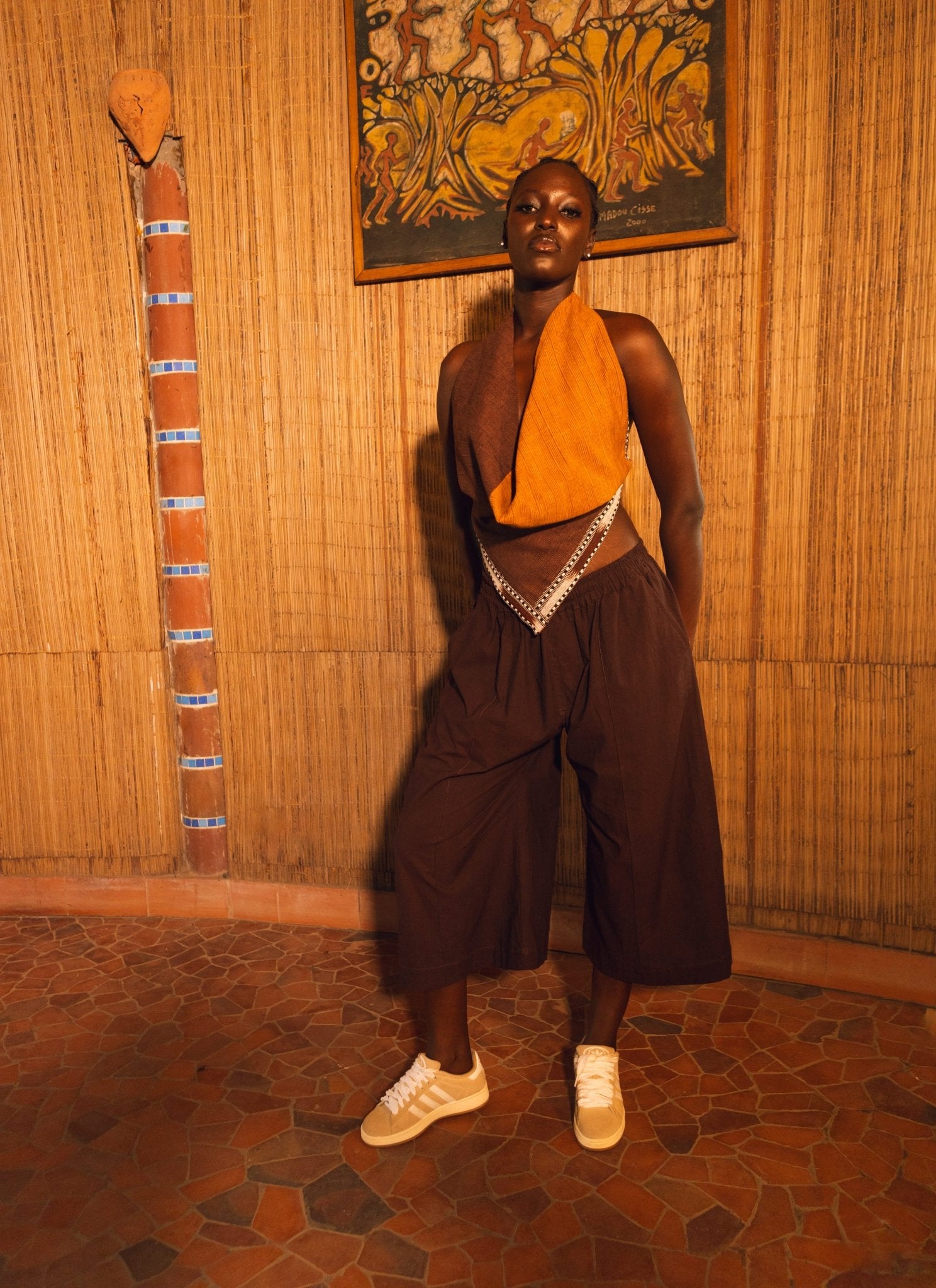 Pantalon Nara Marron chocolat