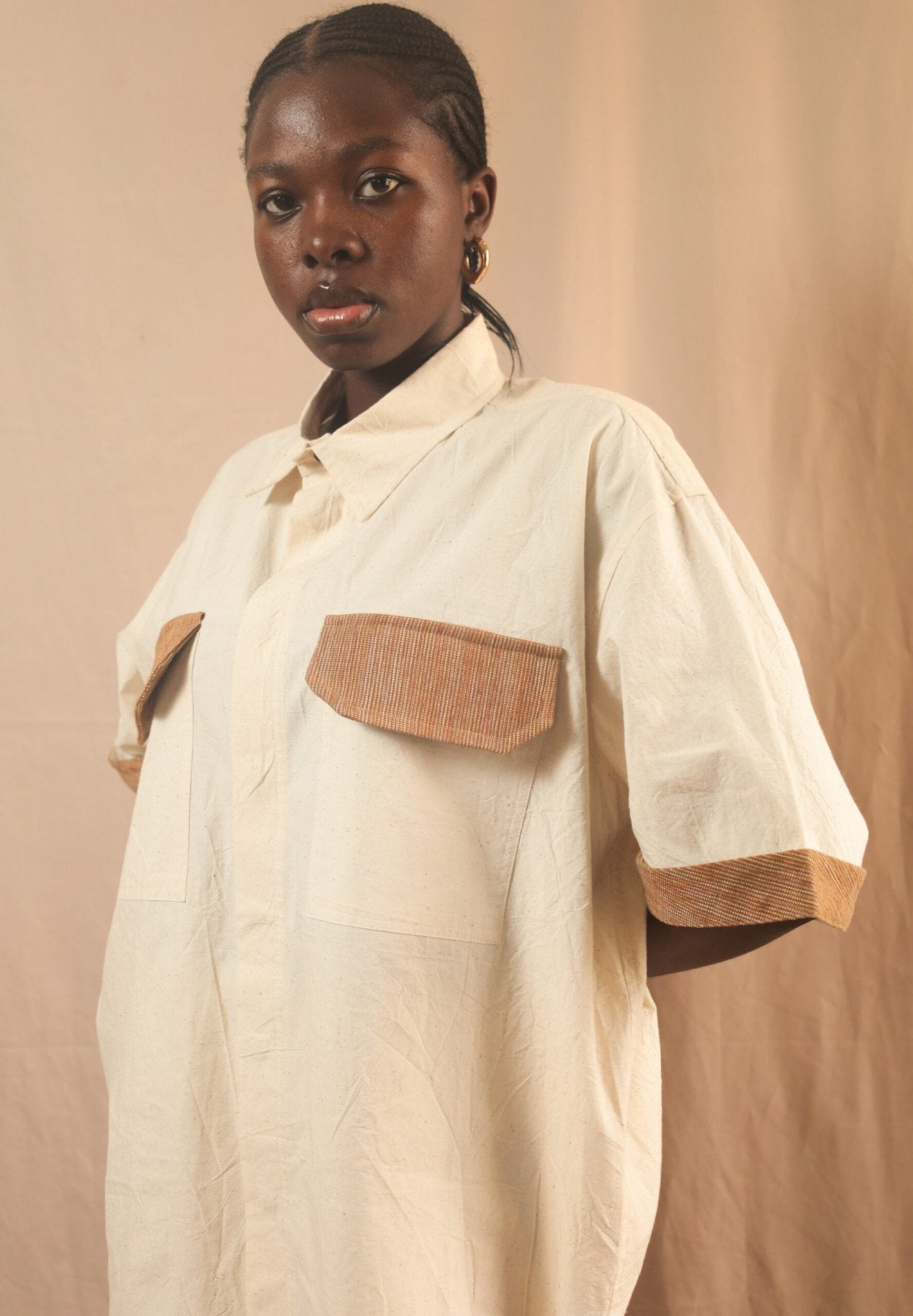 Chemise Agoua Ecru - SOKOLATA CLOTHING