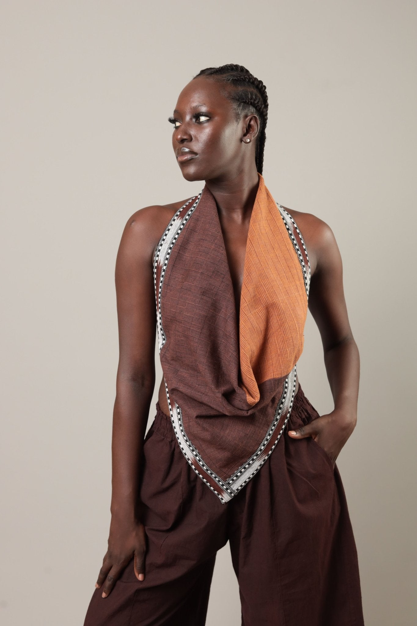 Diani Top - Imobrown edition - SOKOLATA CLOTHING