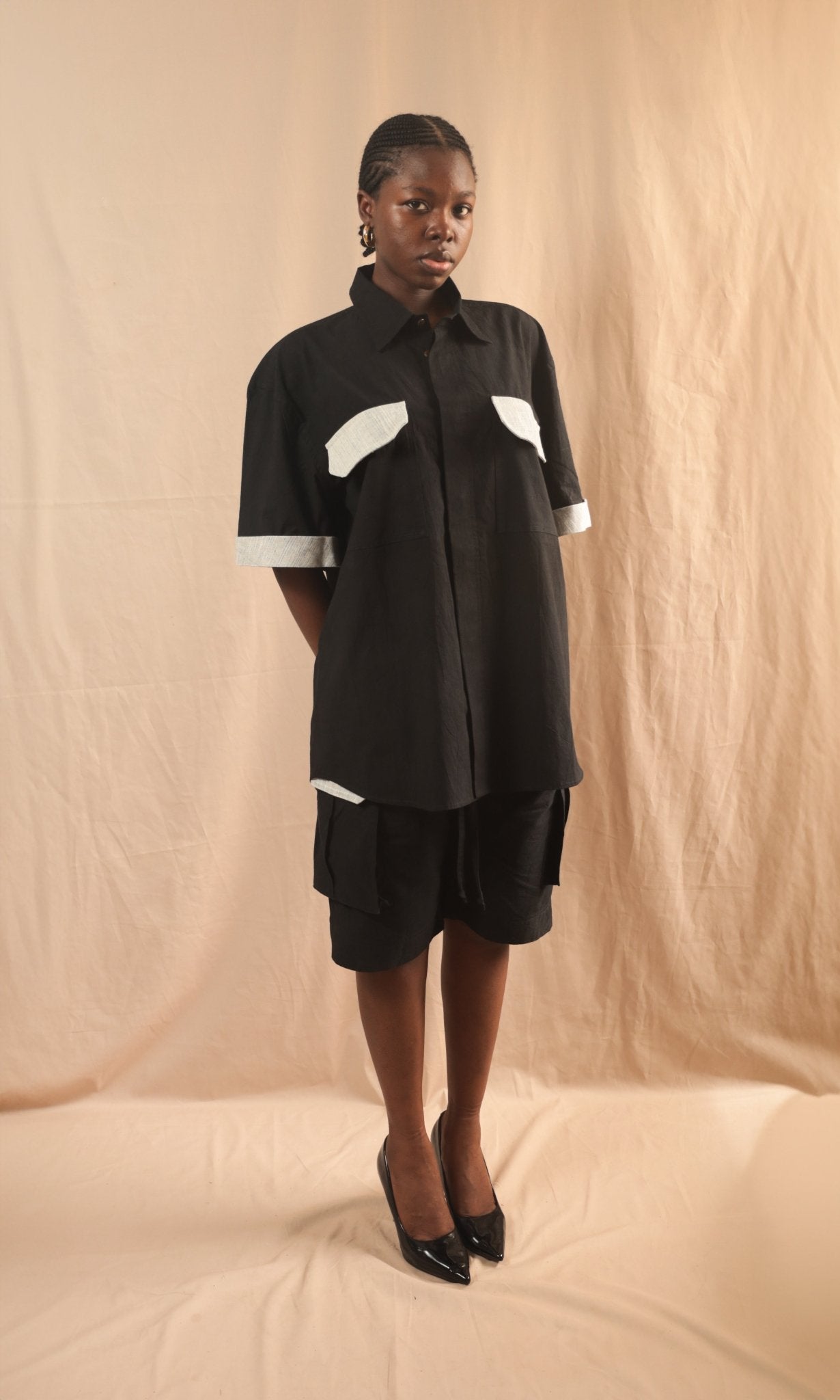 Chemise Agoua Noir - SOKOLATA CLOTHING