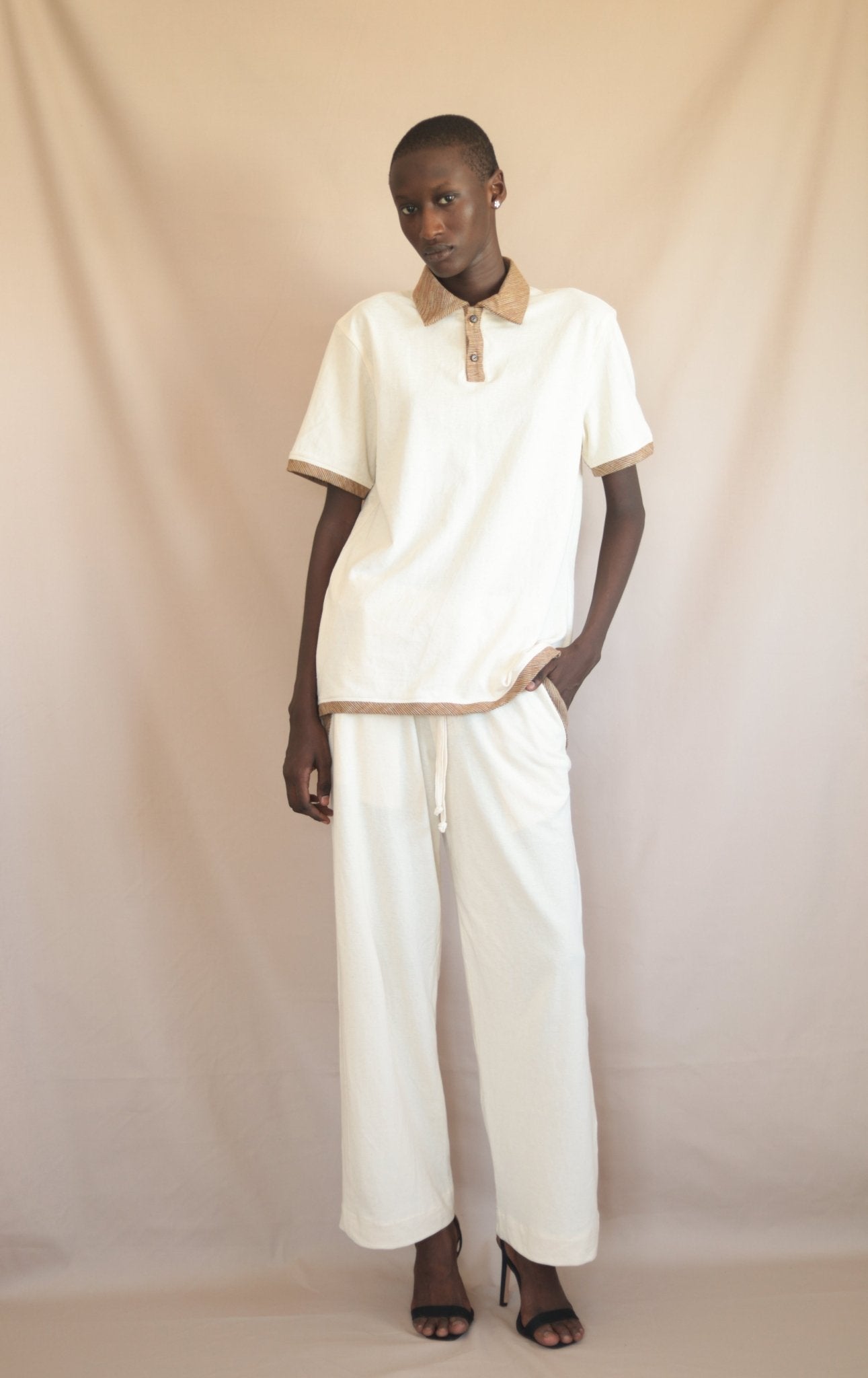 Pantalon Rosso Ecru - SOKOLATA CLOTHING