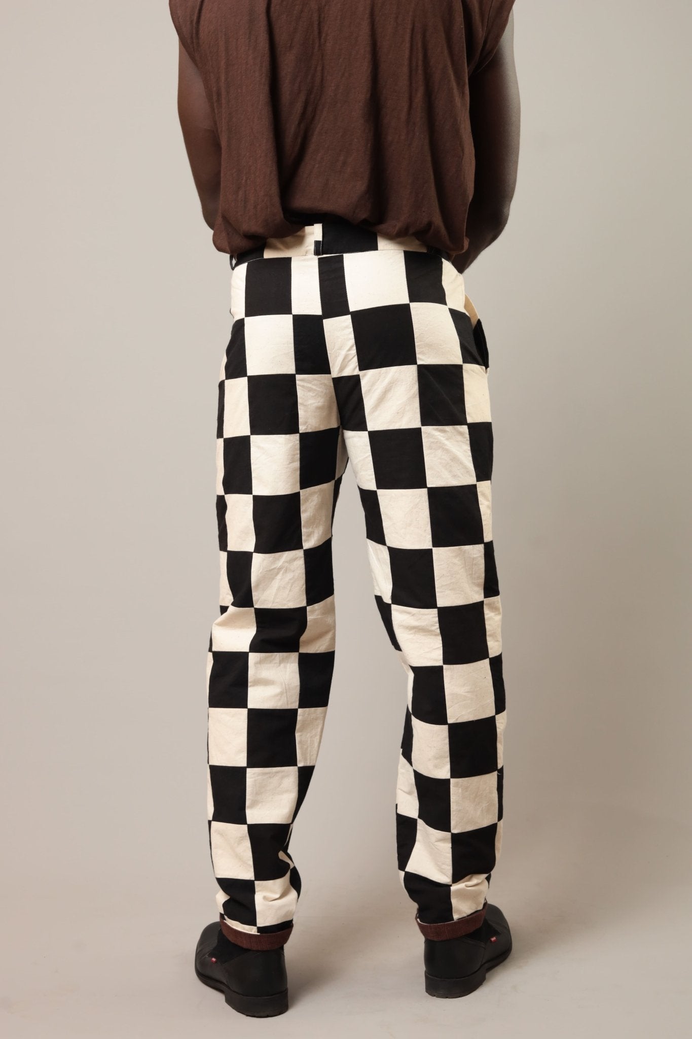 Pantalon San Blanc /noir - SOKOLATA CLOTHING