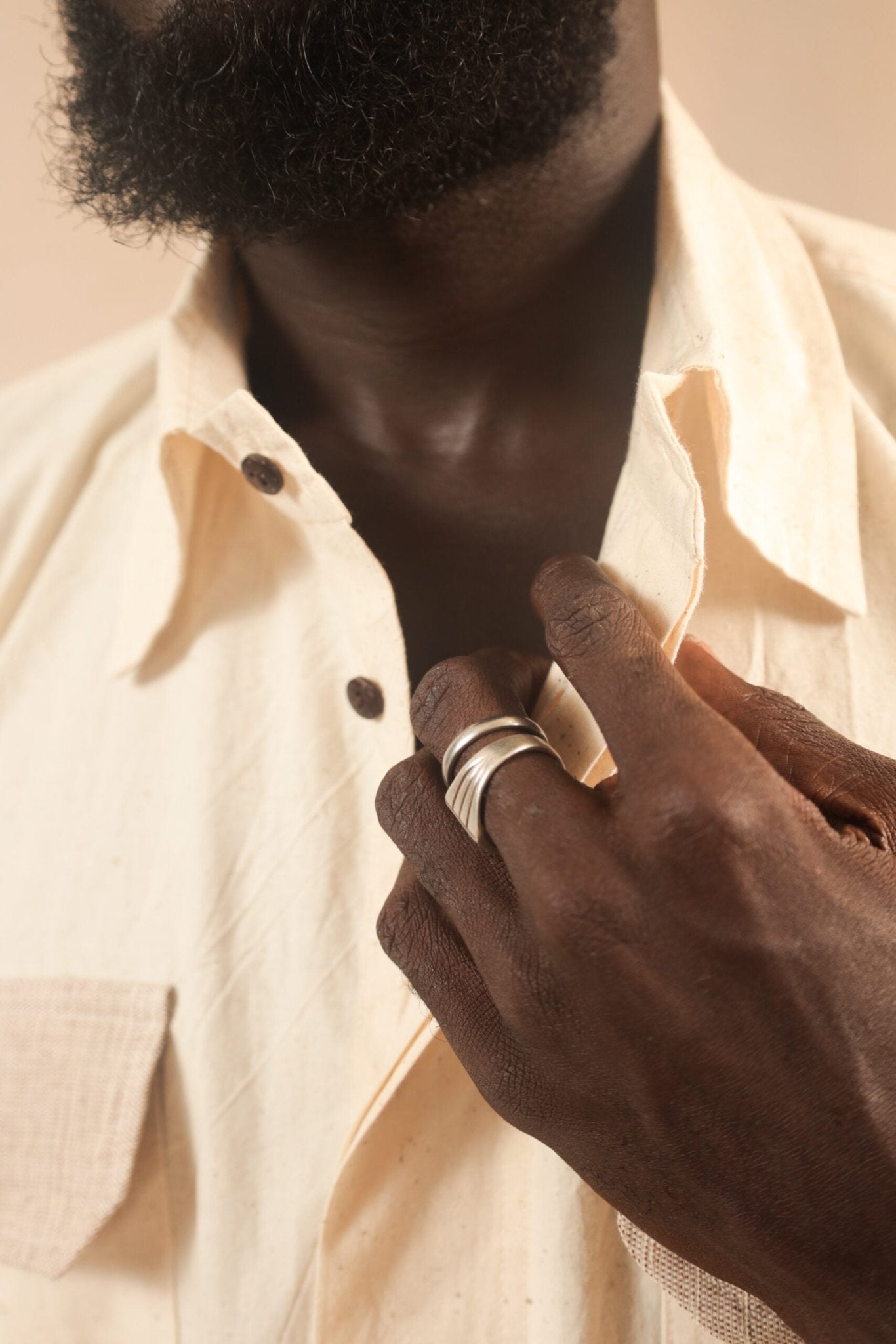 Chemise Agoua Ecru - SOKOLATA CLOTHING