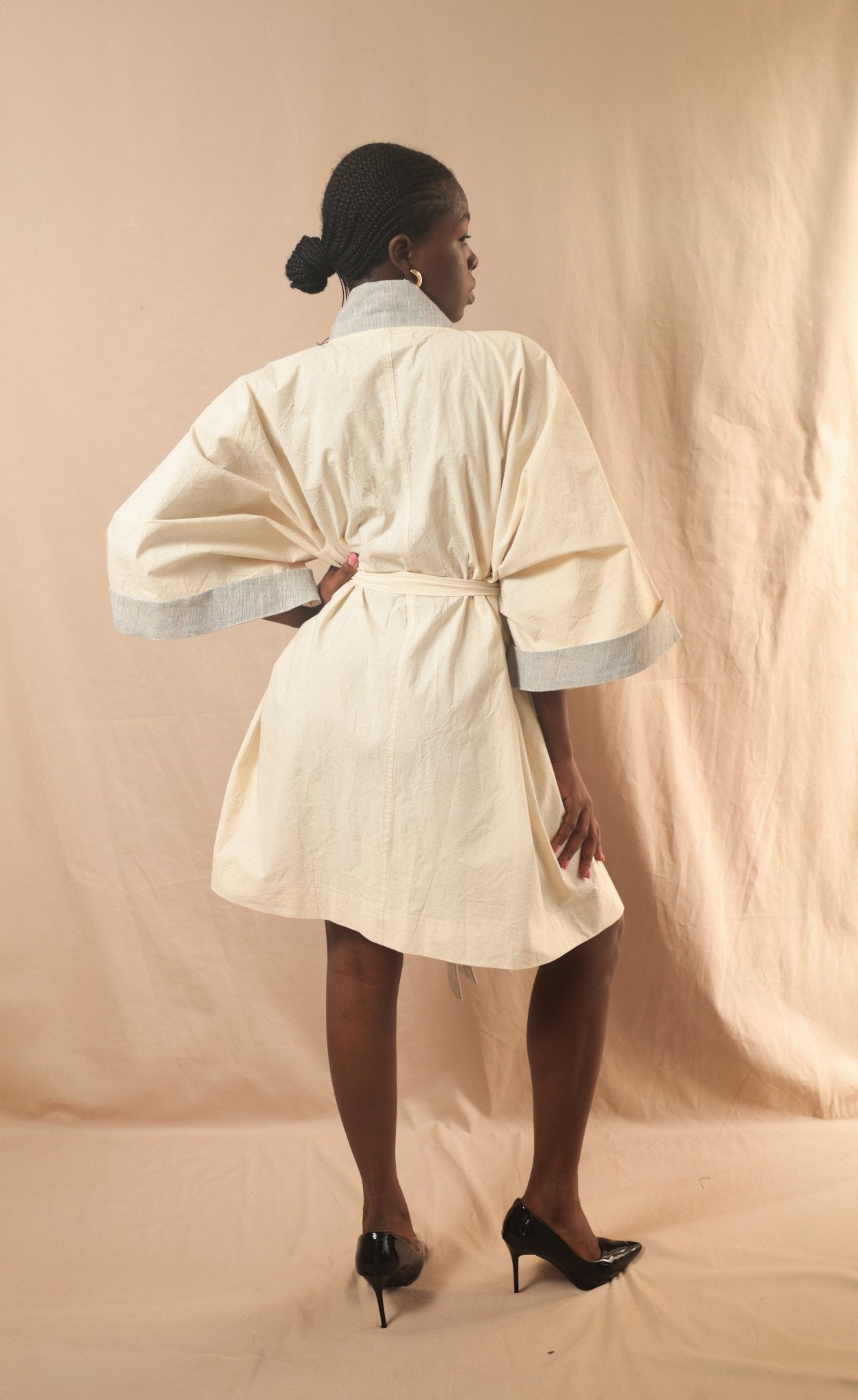Kimono Sèmèrè Ecru - SOKOLATA CLOTHING