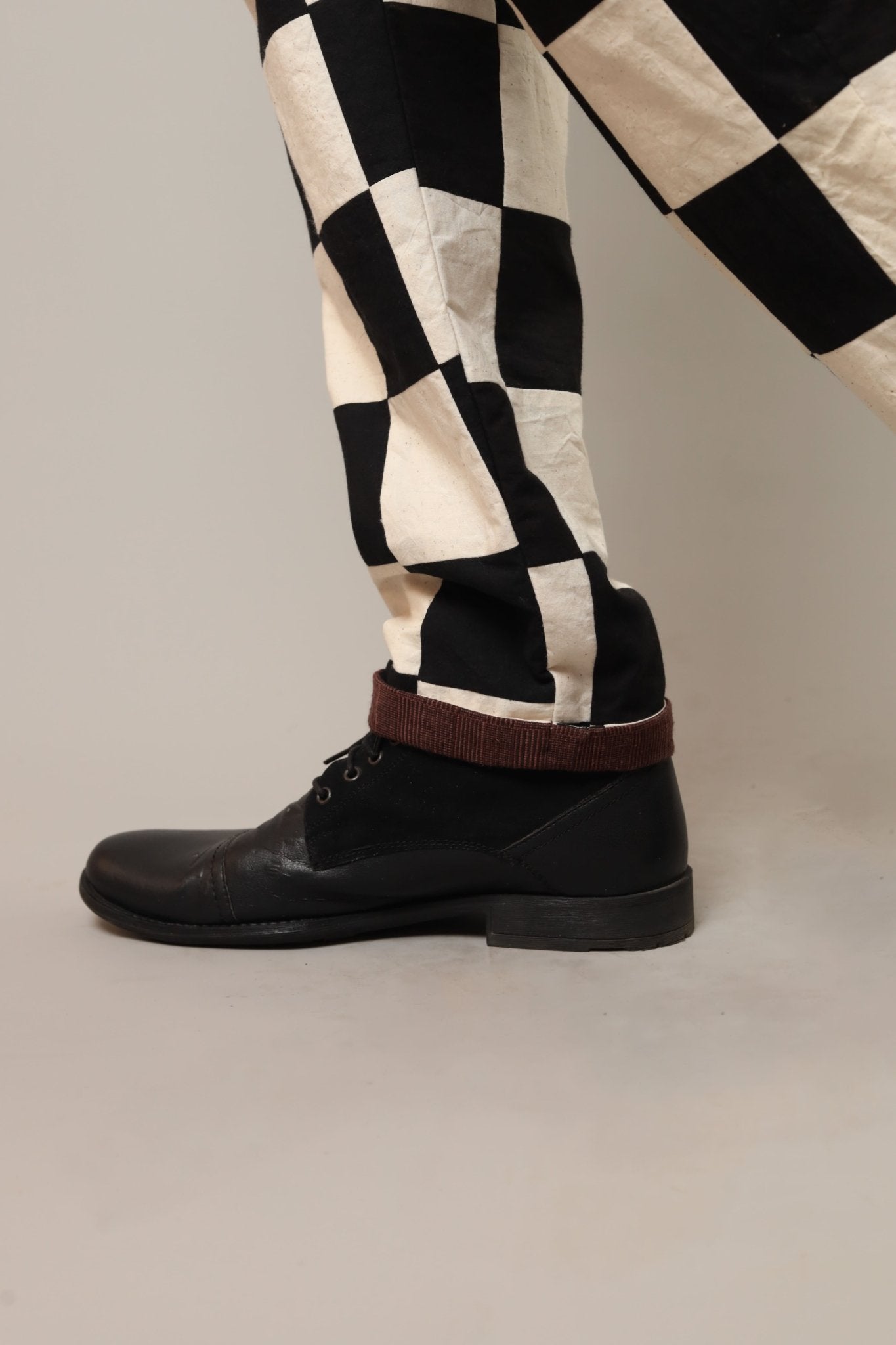 Pantalon San Blanc /noir - SOKOLATA CLOTHING