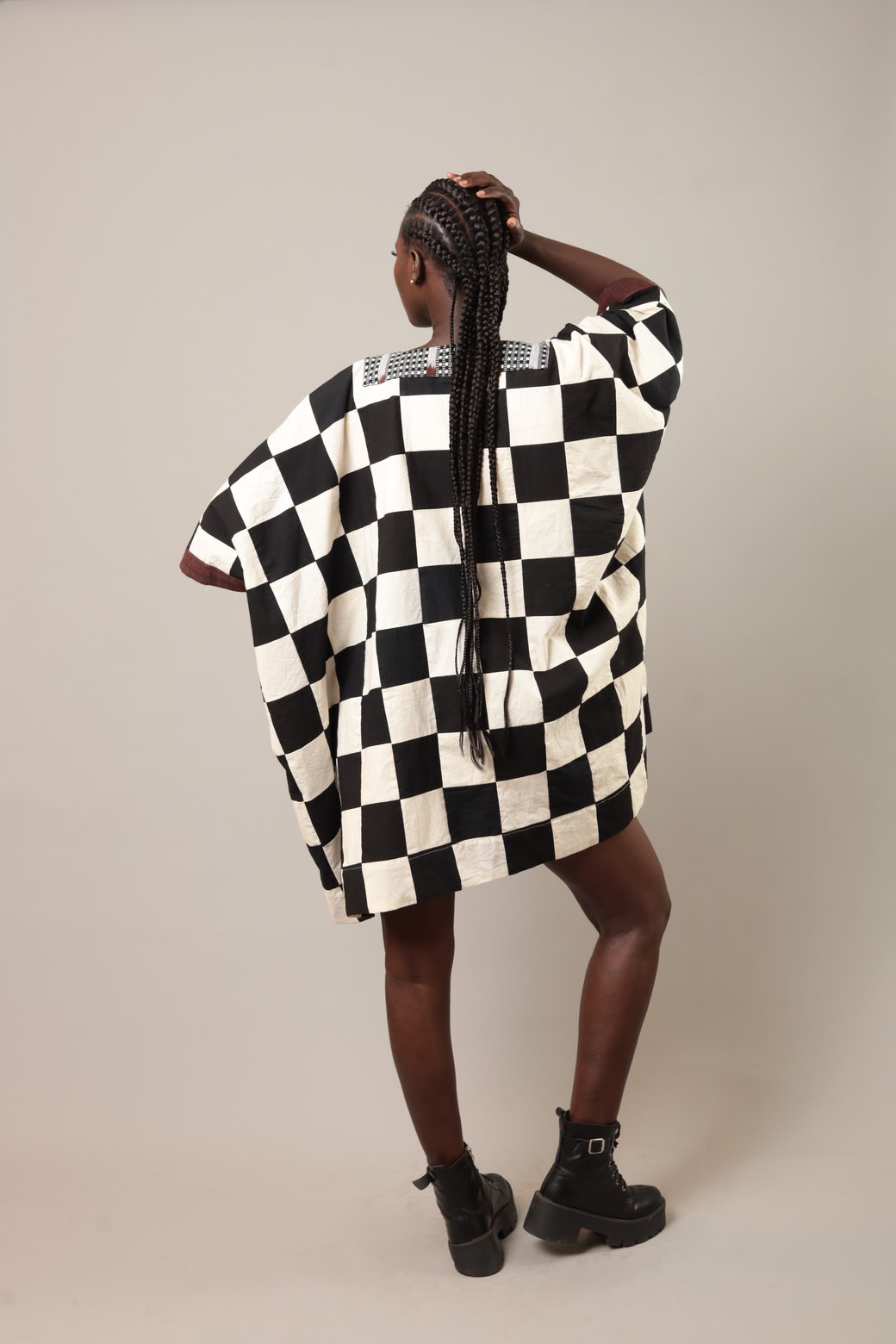 Bubu Djénné Blanc /noir - SOKOLATA CLOTHING