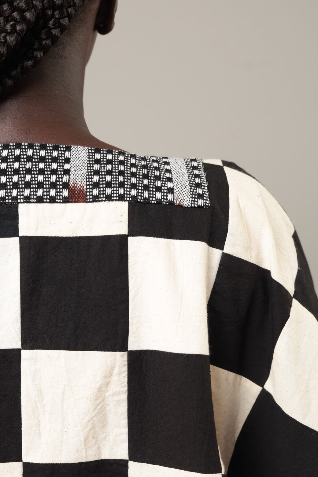 Bubu Djénné Blanc /noir - SOKOLATA CLOTHING