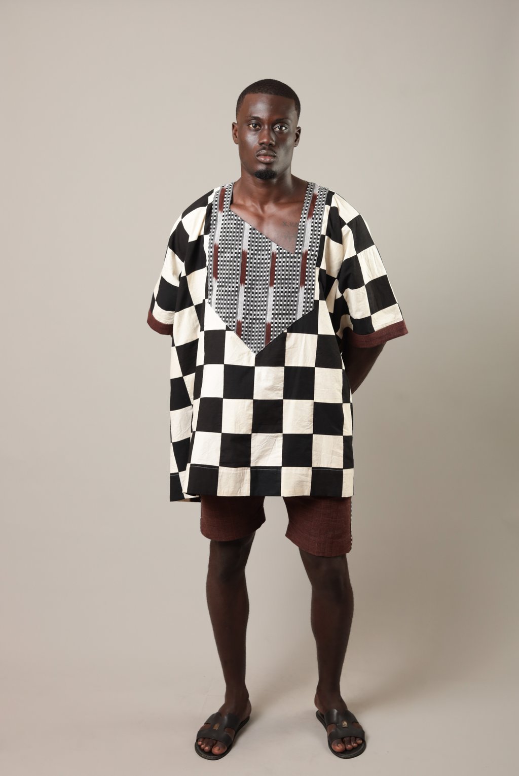 Bubu Djénné Blanc /noir - SOKOLATA CLOTHING