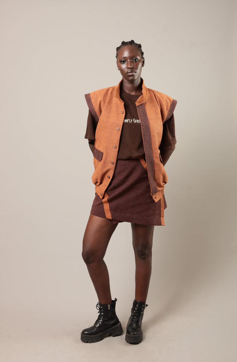 Gilet Kadiolo Orange foncé - SOKOLATA CLOTHING