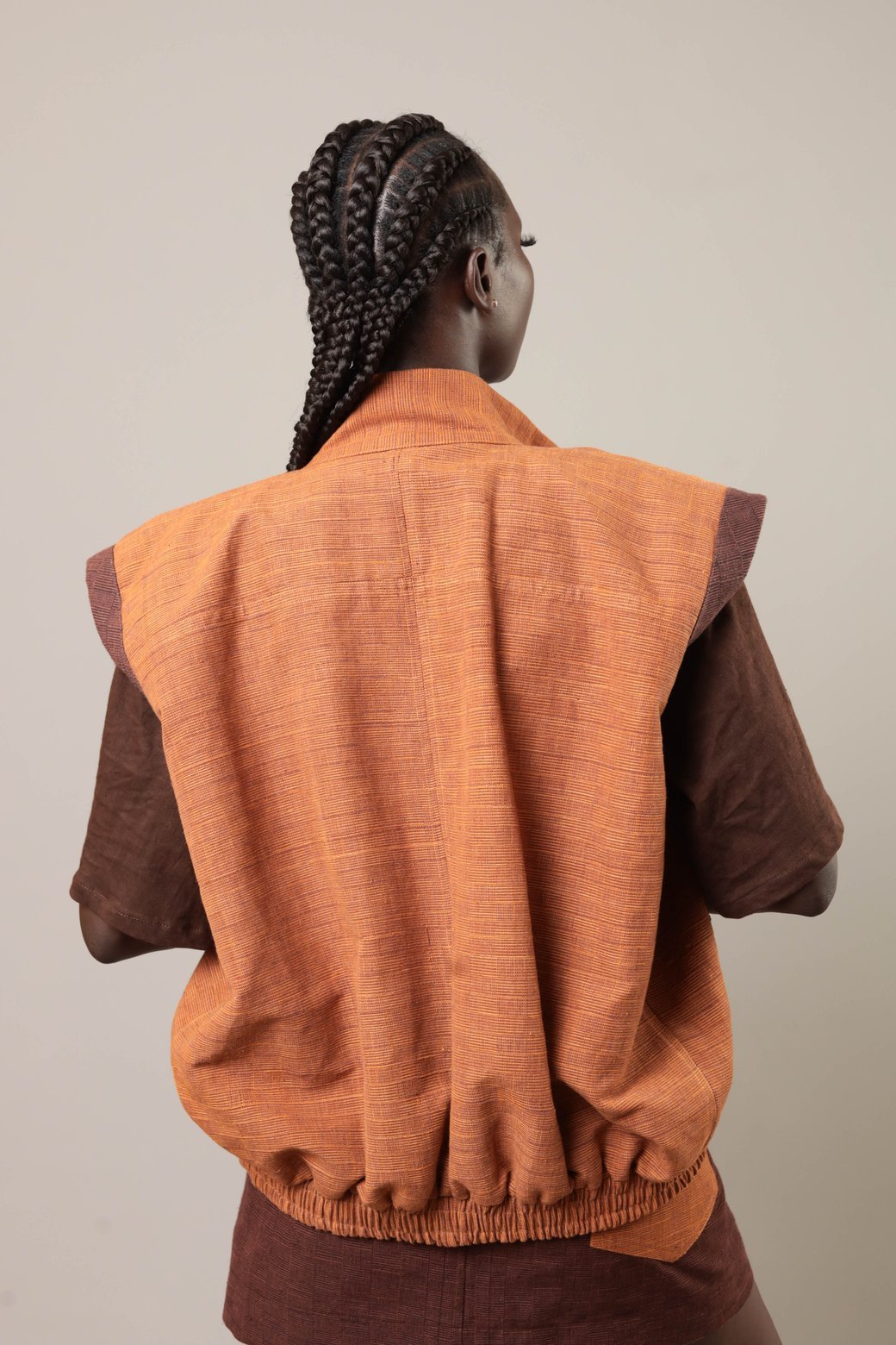 Gilet Kadiolo Orange foncé - SOKOLATA CLOTHING