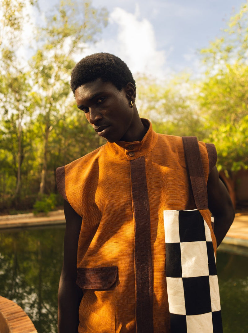 Gilet Kadiolo Orange foncé - SOKOLATA CLOTHING