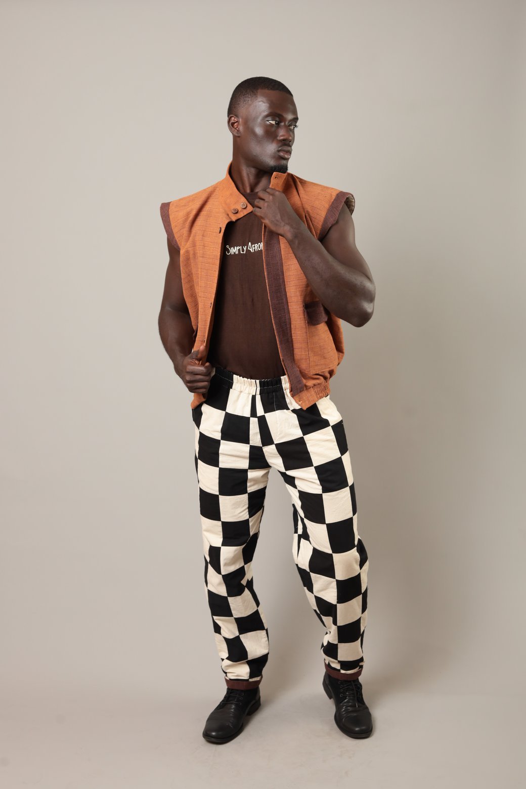 Gilet Kadiolo Orange foncé - SOKOLATA CLOTHING