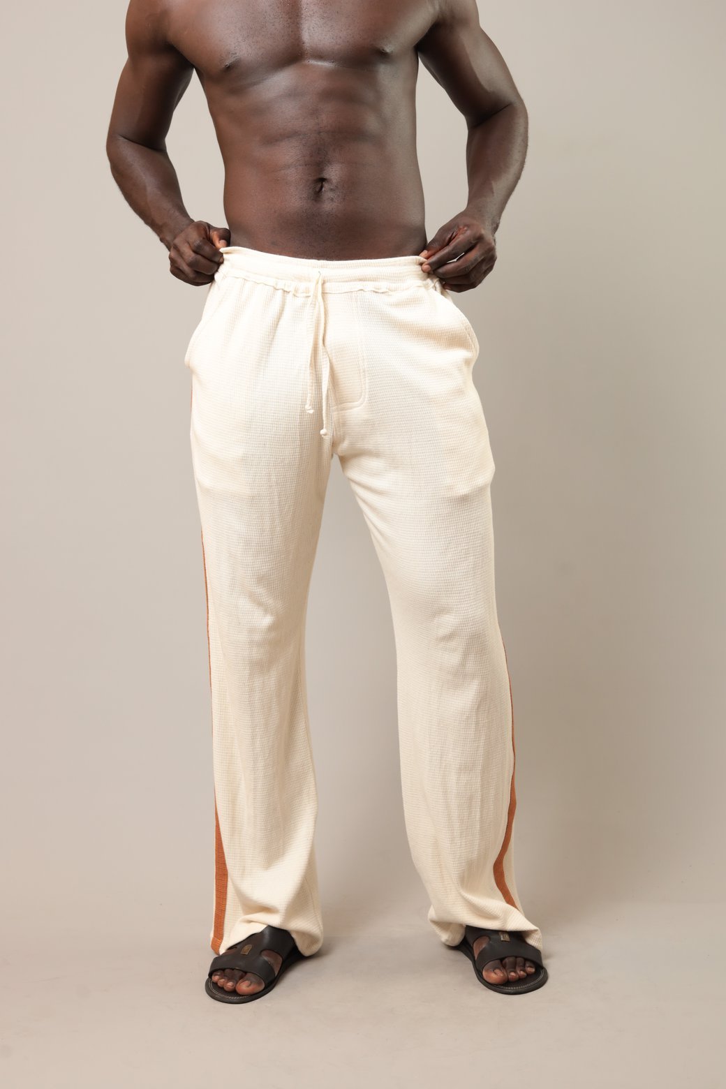 Pantalon Kayes Ecru - SOKOLATA CLOTHING
