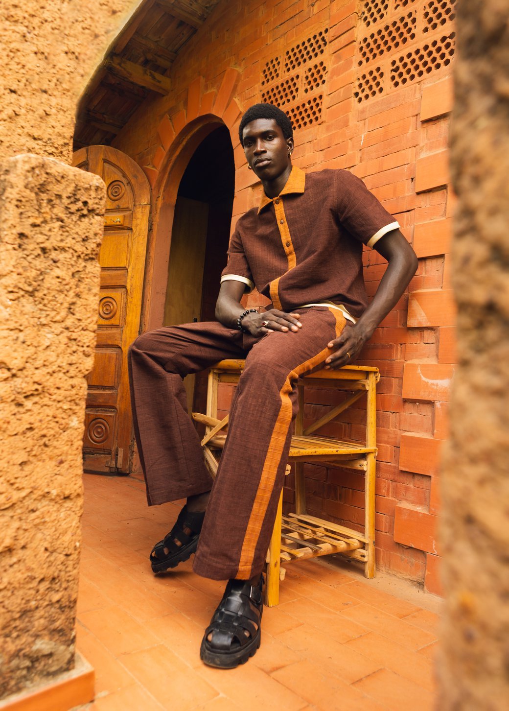 Pantalon Sikasso Marron chocolat