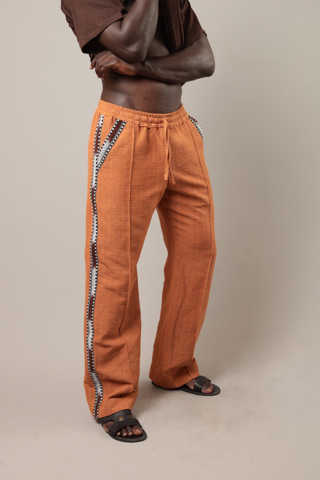 Pantalon Sikasso Orange foncé - SOKOLATA CLOTHING