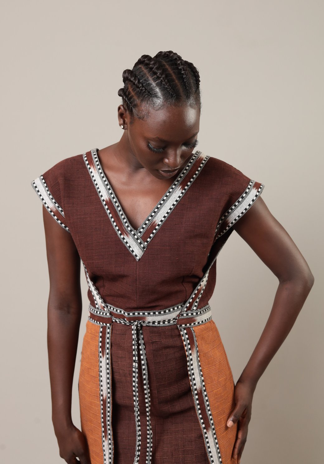 Robe Mopti Marron chocolat - SOKOLATA CLOTHING