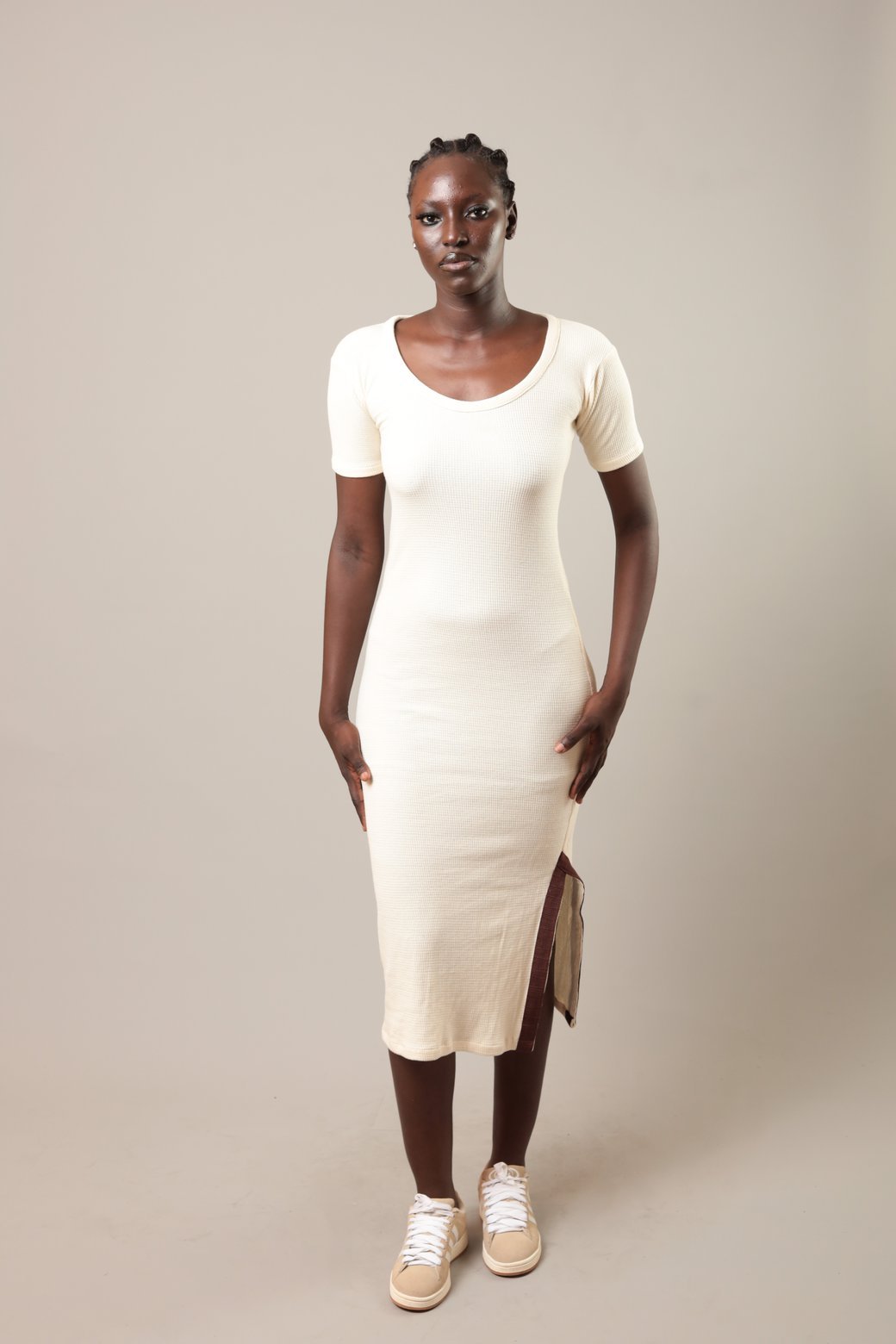 Robe Yelimané Ecru - SOKOLATA CLOTHING