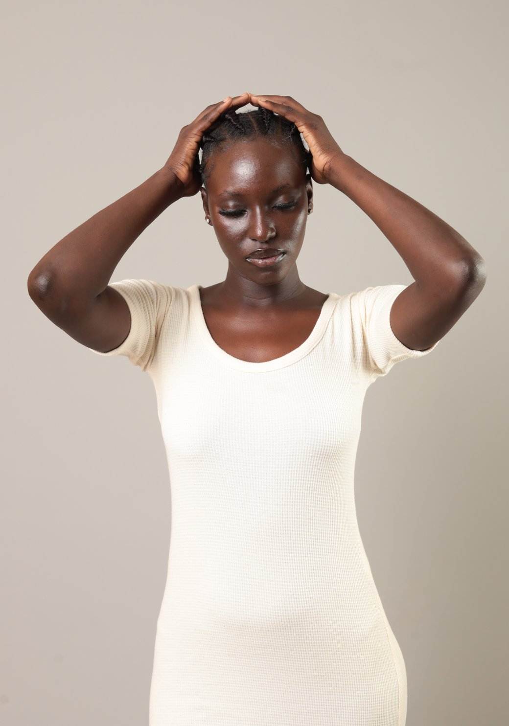 Robe Yelimané Ecru - SOKOLATA CLOTHING