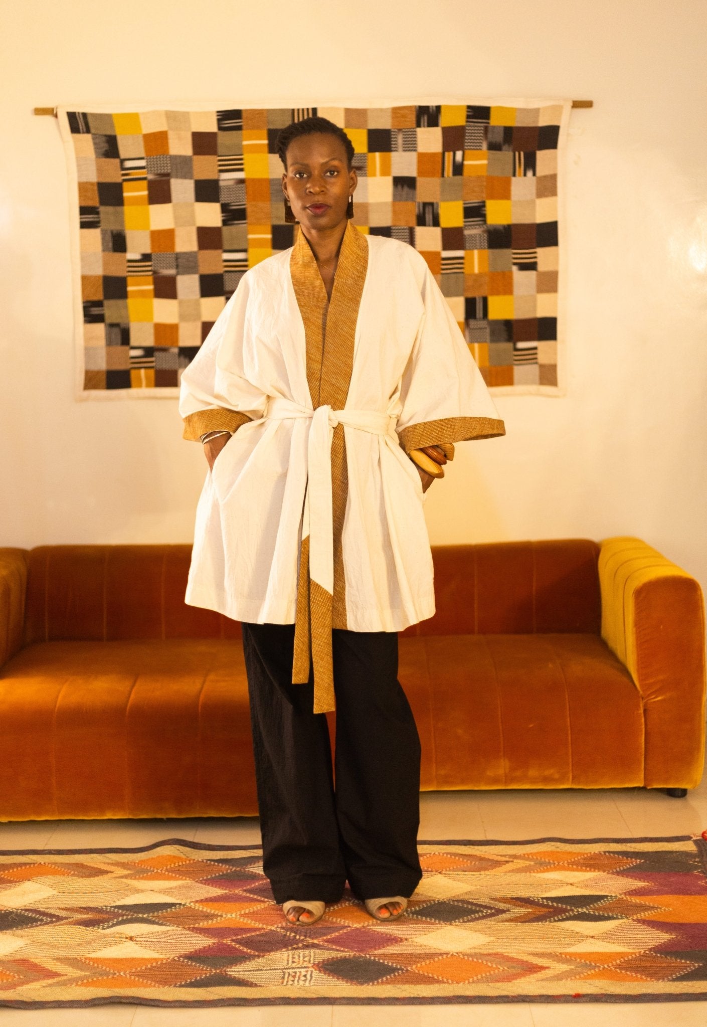 Kimono Sèmèrè Ecru - SOKOLATA CLOTHING