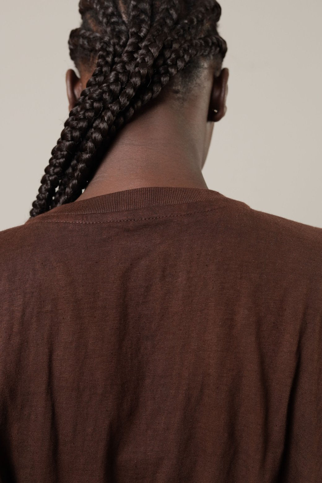 Tshirt brodé "Afromantic Soul" Marron - SOKOLATA CLOTHING