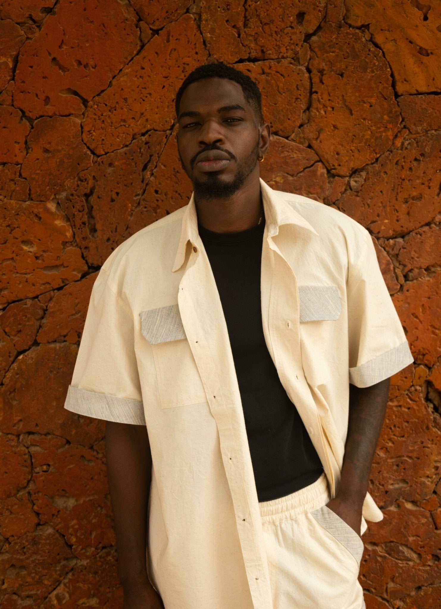 Chemise Agoua Ecru - SOKOLATA CLOTHING