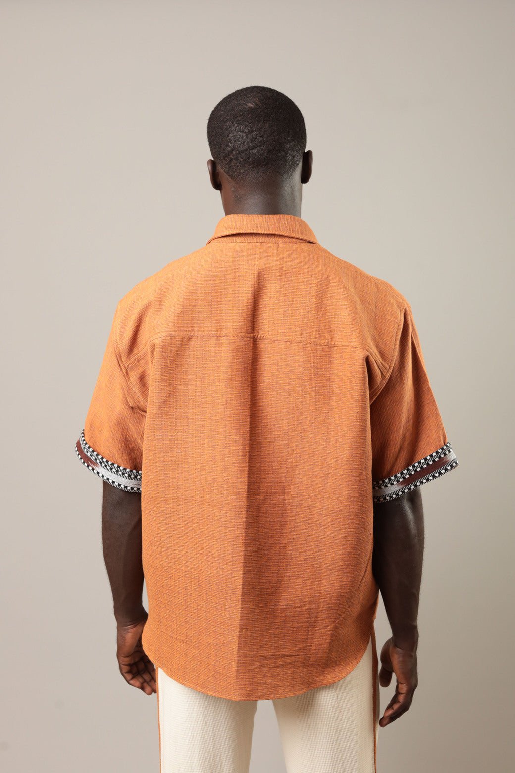 Chemise Gao Orange foncé - SOKOLATA CLOTHING