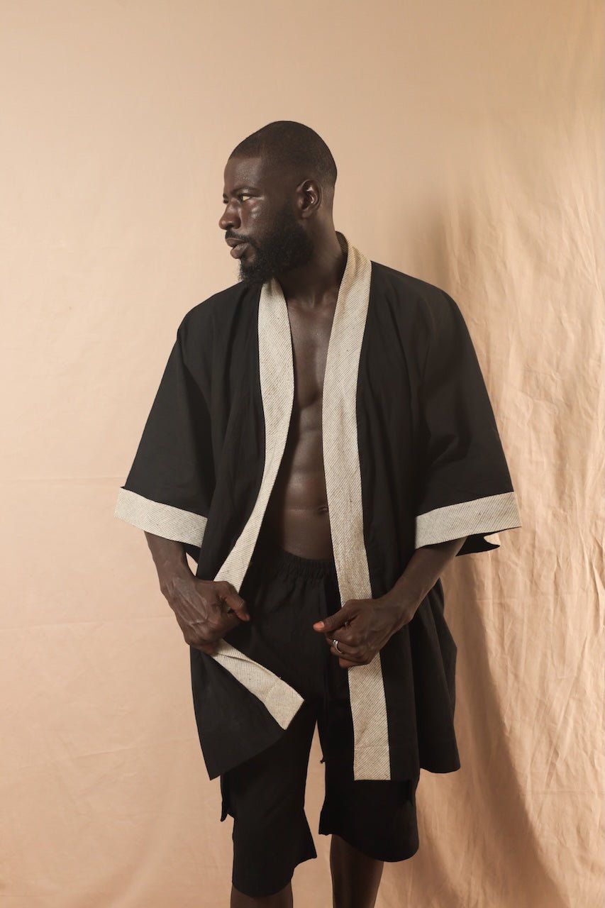 Kimono Sèmèrè Noir - SOKOLATA CLOTHING
