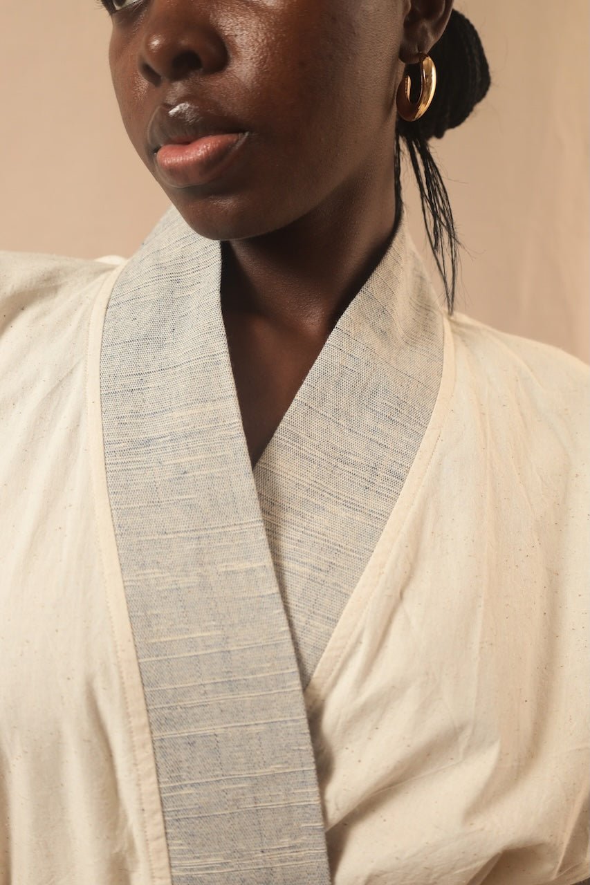 Kimono Sèmèrè Ecru - SOKOLATA CLOTHING