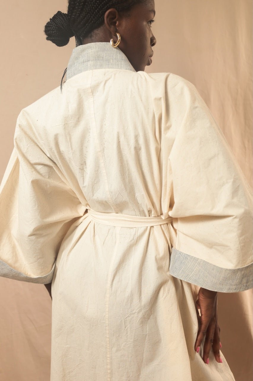 Kimono Sèmèrè Ecru - SOKOLATA CLOTHING